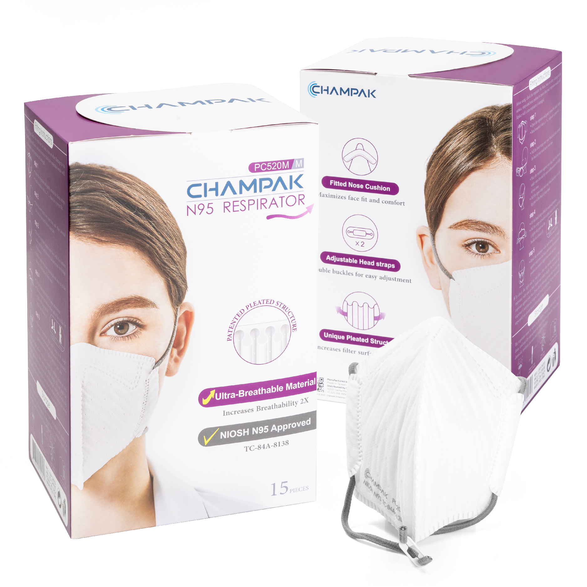 Champak - PC520M - NIOSH N95 Masks