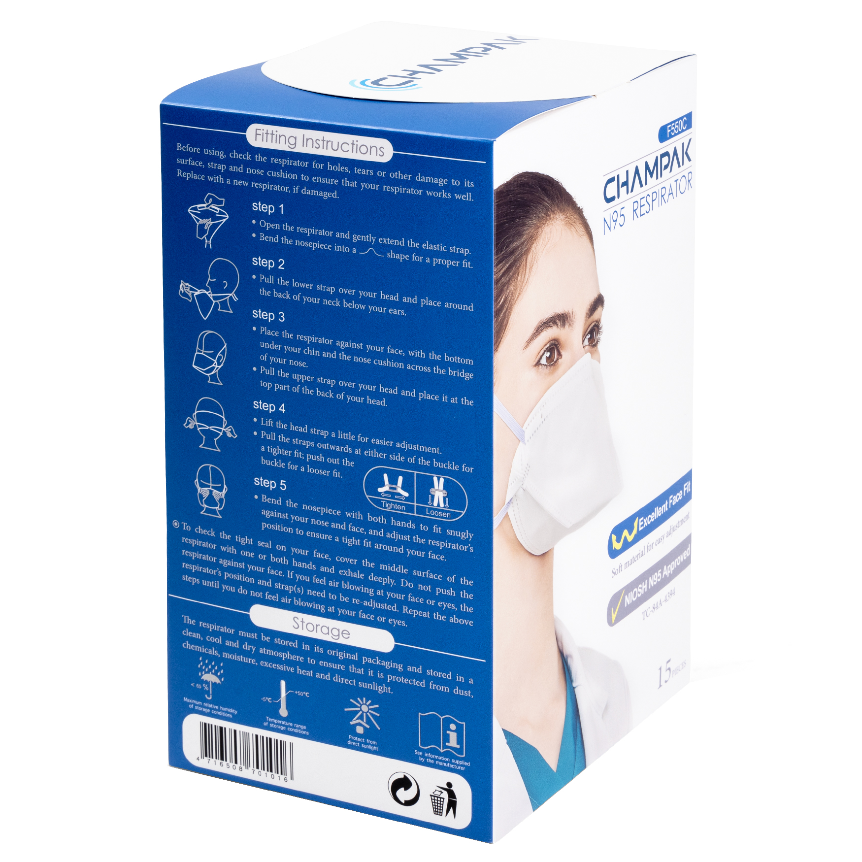 Champak - F550C - NIOSH N95 Masks